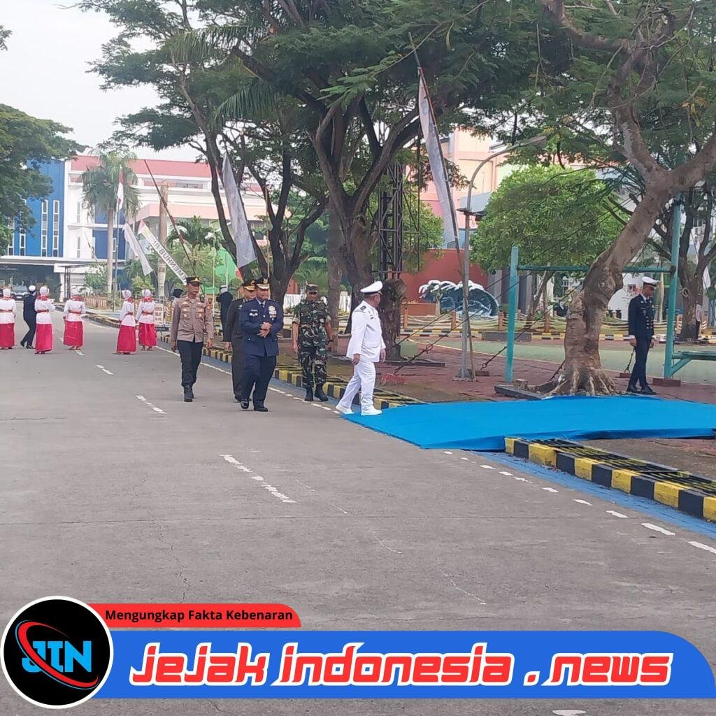 Polsek Mauk Amankan Upacara Pelantikan 336 Perwira Transportasi Laut di Politeknik Pelayaran Banten