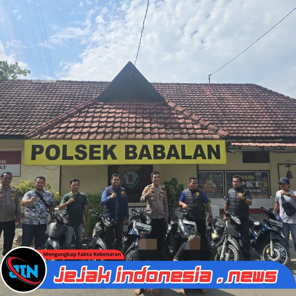 *“Pura-Pura Berburu”, Polsek Babalan Ungkap Kasus Curanmor, Enam Unit Kendaraan Berhasil Diamankan*