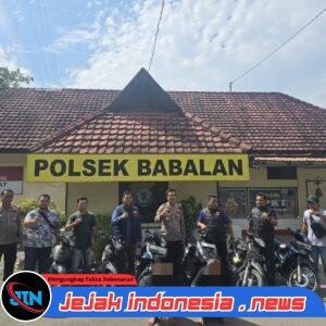 *“Pura-Pura Berburu”, Polsek Babalan Ungkap Kasus Curanmor, Enam Unit Kendaraan Berhasil Diamankan*