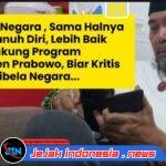 Dari Rasa Takut ke Suara Kritis: Kisah Agus Flores Kini Berdiri Tegas Dukung Program Negara