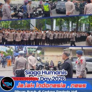 Siaga Humanis May Day 2026, Satuan Brimob Polda Sumut Kawal Ribuan Buruh di Gedung Pardede Hall Medan dengan Pengamanan Maksimal