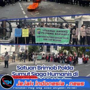 Satuan Brimob Polda Sumut Siaga Humanis di Kantor DPRD Medan, Pastikan May Day 2026 Berjalan Aman dan Kondusif