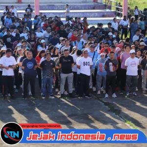 Ronald Kandoli, Buka Kegiatan Jalan Sehat Peringati Hut Ke-19 Tahun Kabupaten Mitra