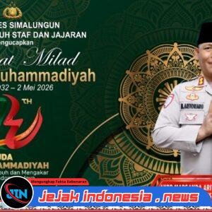 Polres Simalungun Ucapkan Selamat Milad ke-94 Pemuda Muhammadiyah, Wujud Polri Humanis dan Berintegritas