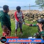 Satgas Pamtas Kewilayahan Yonif 410/ALG Pos Teluk Arguni Laksanakan Kegiatan Yankes Di Kampung Bofuwer