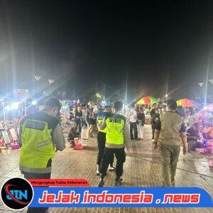 *Polsek Tigaraksa Rutin Laksanakan Patroli Pusaka di Kawasan Alun-Alun Pemda Kabupaten Tangerang*