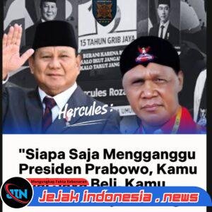 Kamu Jual, Saya Beli!”  Pernyataan Keras Hercules di GBK, Loyalitas Total untuk Presiden Prabowo Menggema