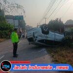 *Satlantas Polres Serang Olah TKP Lakalantas di Cikeusal, Korban Dilarikan ke RSUD Serang*