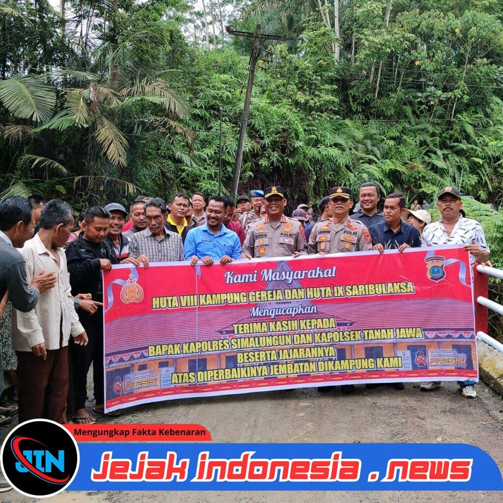 Kapolres Simalungun Resmikan Jembatan Merah Putih Presisi di Hatonduhan, Wujud Nyata Polri Hadir Bangun Desa dan Jaga Keselamatan Warga