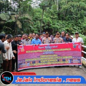 Kapolres Simalungun Resmikan Jembatan Merah Putih Presisi di Hatonduhan, Wujud Nyata Polri Hadir Bangun Desa dan Jaga Keselamatan Warga