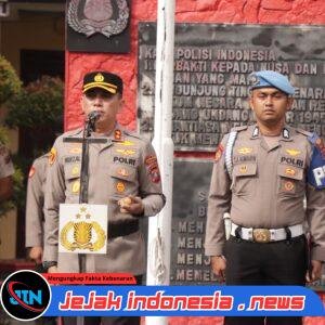 *Polres Binjai Lepas Personil Yang Purnabakti Dengan Tradisi Kepolisian*