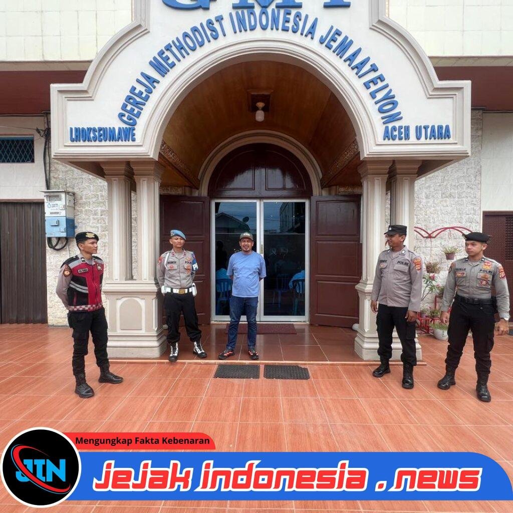 Polres Lhokseumawe Perkuat Pengamanan Ibadah Isa Almasih, Wujudkan Suasana Damai dan Penuh Toleransi