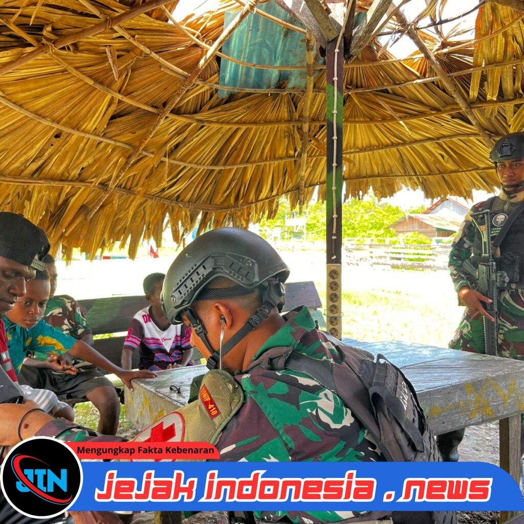 Hangatnya Pengabdian, TNI Hadir Membawa Harapan Kesehatan di Perbatasan