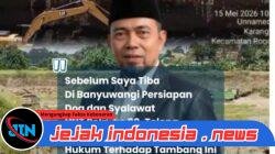 Ketum FRN Desak Penertiban Tambang Ilegal di Rogojampi Banyuwangi: “Jika Belum Kantongi RKAB, Hentikan Operasi!”
