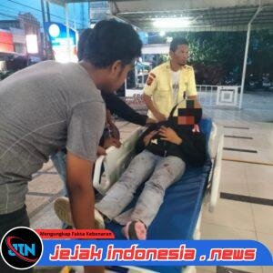 Truk Colt Diesel dan Honda CBR Terlibat Kecelakaan di Keude Cunda