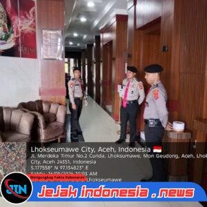Sat Pamobvit Polres Lhokseumawe Perketat Pengamanan Objek Wisata dan Hotel, Antisipasi Gangguan Kamtibmas