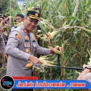 Wujudkan Ketahanan Pangan Polres Pakpak Bharat dan Stackholder Terkait Laksanakan Panen Raya Jagung Kuartal II Tahun 2026.
