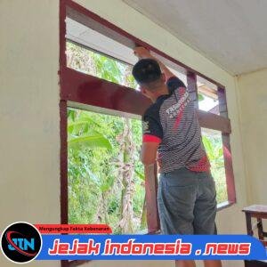 Pengecatan RTLH TMMD Ke-128 Kodim 1801/Manokwari Masuki Tahap Finishing