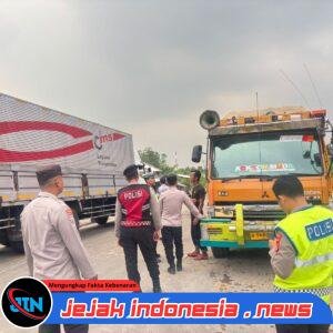 Sat Samapta Polres Serang Lakukan Penertiban Kendaraan Angkutan Tambang demi Keamanan dan Kelancaran Lalu Lintas