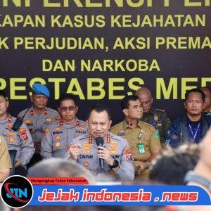 Hanya 15 Hari Kerja, Tim Gabungan Polrestabes Medan Ungkap 142 Kasus Kejahatan Jalanan dan 178 Tersangka