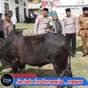 Sambangi Aceh Timur, Kapolda Aceh Serahkan Sapi Kurban ke Dayah Al Maimanah Jelang Hari Raya Iduladha 1447 H