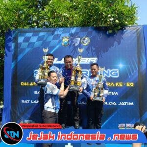 Satlantas Polres Gresik Berprestasi, Aiptu Bambang Juara 1 Safety Riding Hari Bhayangkara ke-80