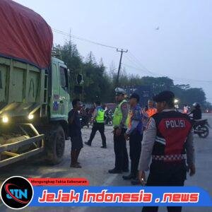 Penertiban Kendaraan Angkutan Tambang,  Polres Serang Tegakkan Aturan Lalu Lintas