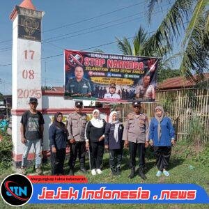 Kapolsek Bosar Maligas Gelar Gotong Royong dan Sosialisasi Anti-Narkoba, Warga Nagori Boluk Nyatakan Komitmen Perangi Narkoba