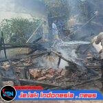 Gerak Cepat Anggota Polsek Jawilan Bantu Padamkan Api Kobong Terbakar di Ponpes Miftahul Huda