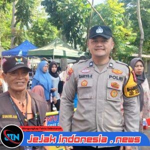 Personil Polsek Purwakarta Amankan Kegiatan Car Free Day di Jl. KH. Yasin Beji, Pastikan Kenyamanan Warga