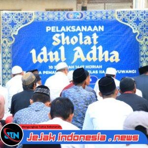 Salat Iduladha di Lapas Banyuwangi, Warga Binaan Diajak Petik Hikmah Keikhlasan