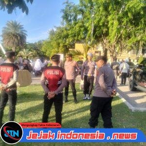 Polisi Hadir Beri Rasa Aman, Sholat Idul Adha di Islamic Center Lhokseumawe Berlangsung Khidmat