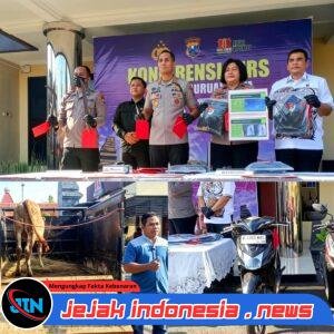 POLRES PASURUAN KOTA UNGKAP KASUS KEKERASAN TERHADAP ANAK DAN GAGALKAN PENCURIAN HEWAN TERNAK