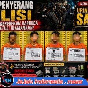 Enam Penyerang Polisi Saat Penggerebekan Narkoba di Multatuli Diamankan, Urine Positif Sabu