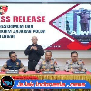 Polda Jateng Bongkar 61 Kasus Kejahatan jalanan dalam Sebulan, 105 Tersangka Diamankan dan Puluhan Kendaraan Curian Disita