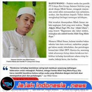 Mbah Semar: “Kayfa Akhofu Minal Faqri Wa Ana ‘Abdul Ghani” Menjadi Spirit Optimisme dalam Menjalani Kehidupan