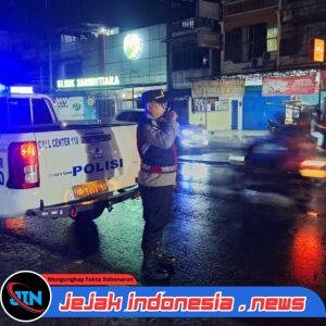 Jaga Stabilitas Kamtibmas Diwilayahnya, Polsek Sunggal Gencar Lakukan Patroli Blue Light