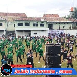 Wakili Kapolres Serang, Kabagops Hadiri Pancasila Run 2026 di Makodim 0602/Serang