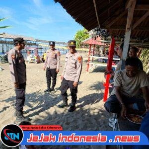 Polres Lhokseumawe Intensifkan Pengamanan Pantai Lancok, Pastikan Wisatawan Aman Saat Libur Idul Adha