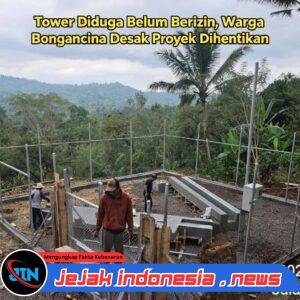 Tower Telekomunikasi di Bongancina Disorot Warga, Dugaan Pelanggaran Perizinan dan Keselamatan Publik Mencuat