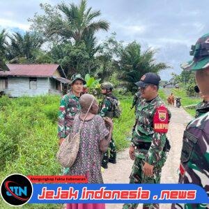 Satgas Yonif 123/Rajawali Perkuat Kedekatan dengan Warga Lewat Komsos di Kampung Tamanim