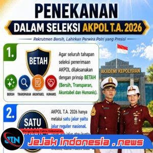 Penerimaan Anggota Polri T.A 2026 Terapkan Prinsip BETAH*