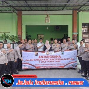 Anjangsana HUT Bhayangkara ke-80, Wujud Kepedulian Polda Banten