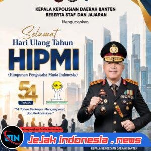 Polda Banten Ucapkan Selamat HUT HIPMI ke-54, Perkuat Sinergi Wujudkan Ekonomi Maju dan Berdaya Saing