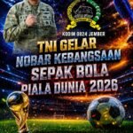 BOLA GEMBIRA PIALA DUNIA 2026 DANDIM 0824/JEMBER LETKOL INF RIFQI MUHAMAD SYUHADA, S.I.P., M.I.P., PERKUAT PERSATUAN DAN SEMANGAT NASIONALISME MASYARAKAT