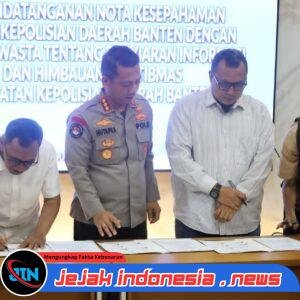 Melalui MOU, Polda Banten dan Radio Swasta Bersinergi Wujudkan Kamtibmas Kondusif