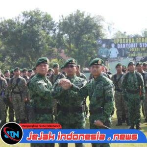 Sertijab Danyonif 515/UTY Kostrad Berlangsung Khidmat, Tongkat Komando Resmi Beralih kepada Letkol Inf Edy Pramono