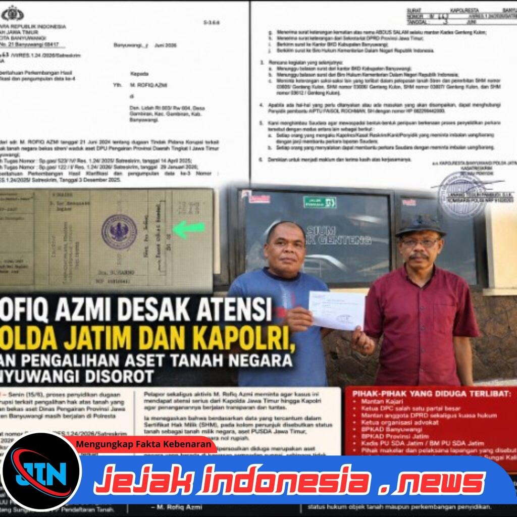 M. Rofiq Azmi Desak Atensi Kapolda Jatim dan Kapolri, Dugaan Pengalihan Aset Tanah Negara di Banyuwangi Disorot