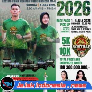 Kostrad Run 2026 Siap Digelar di Monas, Hadirkan Semangat Sportivitas, Hiburan dan Edukasi Alutsista TNI