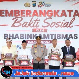 Kapolda Jatim Berangkatkan Bhabinkamtibmas Salurkan 15.000 Kitab Suci dan Bantuan Kebersihan Rumah Ibadah
